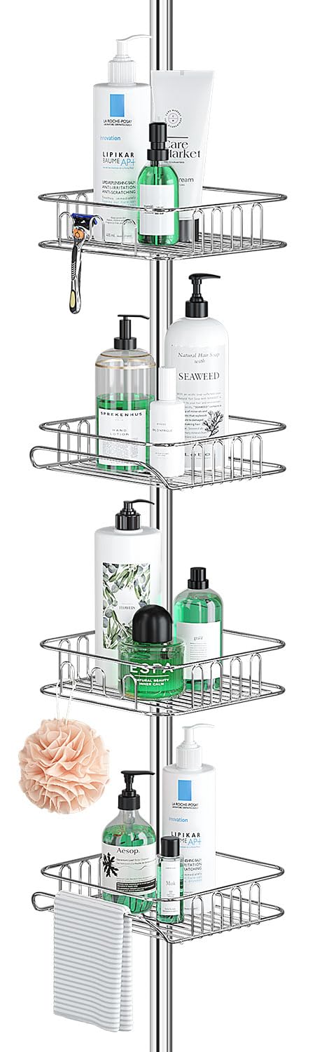 Rustproof Shower Caddy Corner and Shower Organizer Corner for Bathroom