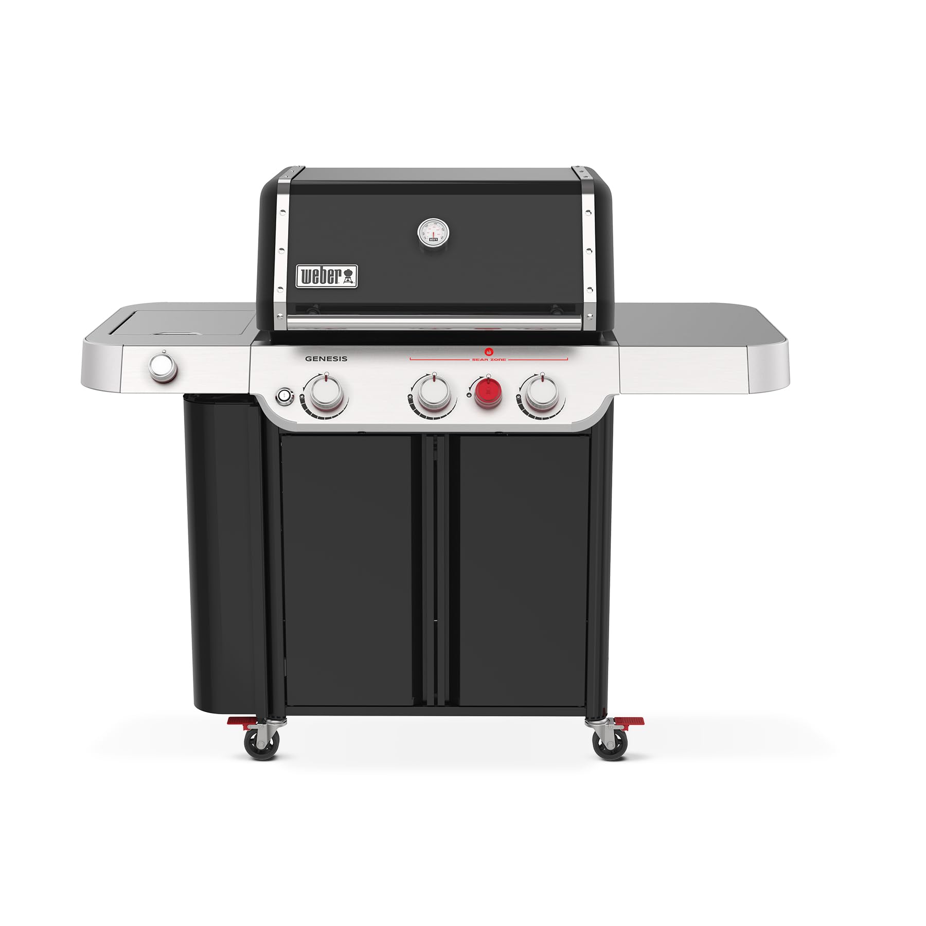 Genesis E-335 Gas Grill for Outdoor Cooking, 3 Burners and 1 Side Burner