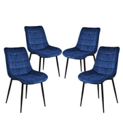 4 Dining Chairs Velvet Chair Kitchen Chairs for Dining Room