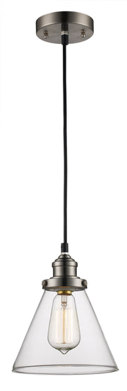 Trans Globe Lighting PND-1079 Industrial Pendant, 7.5", Indoor Brushed Nickel