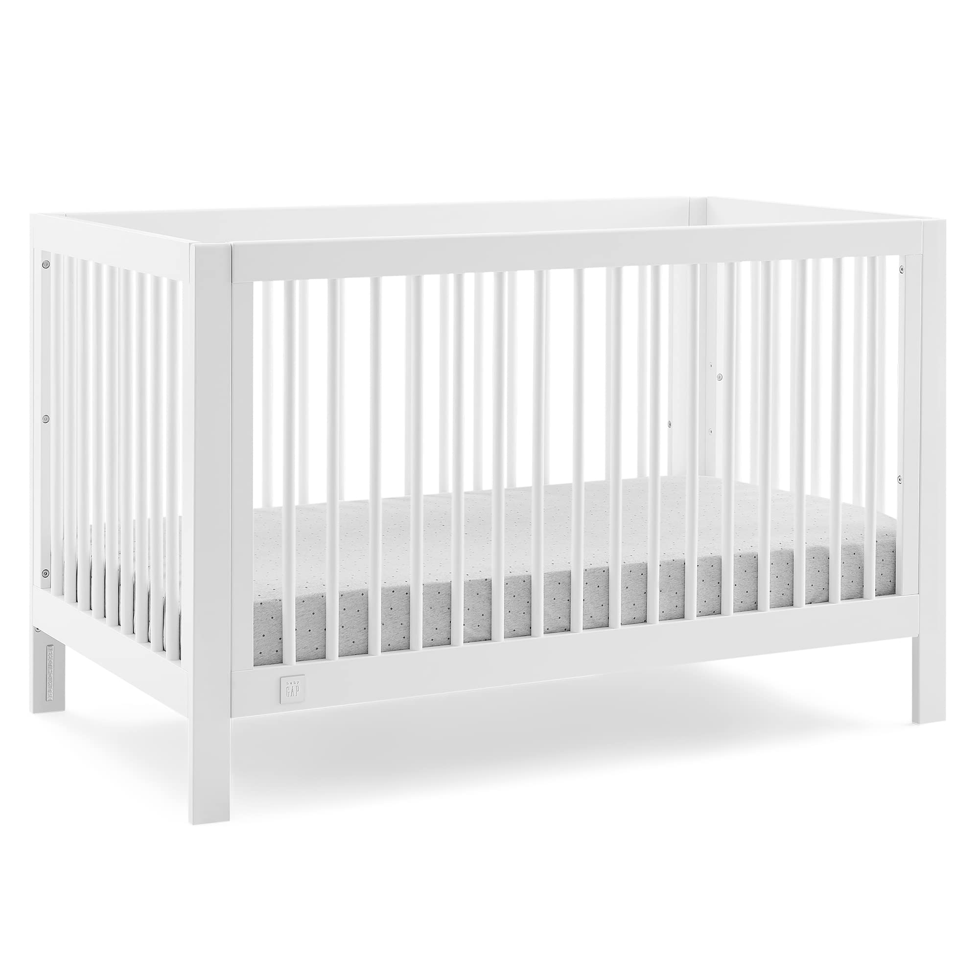 6-in-1 Convertible Crib - Greenguard Gold Certified, Bianca White
