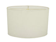 37041A Transitional Oval Hardback Shaped Spider Construction Lamp Shade in Off-White