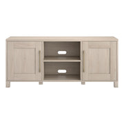 Rectangular TV Stand for TV's up to 65" in Alder White, for Home, Living Room, Bedroom