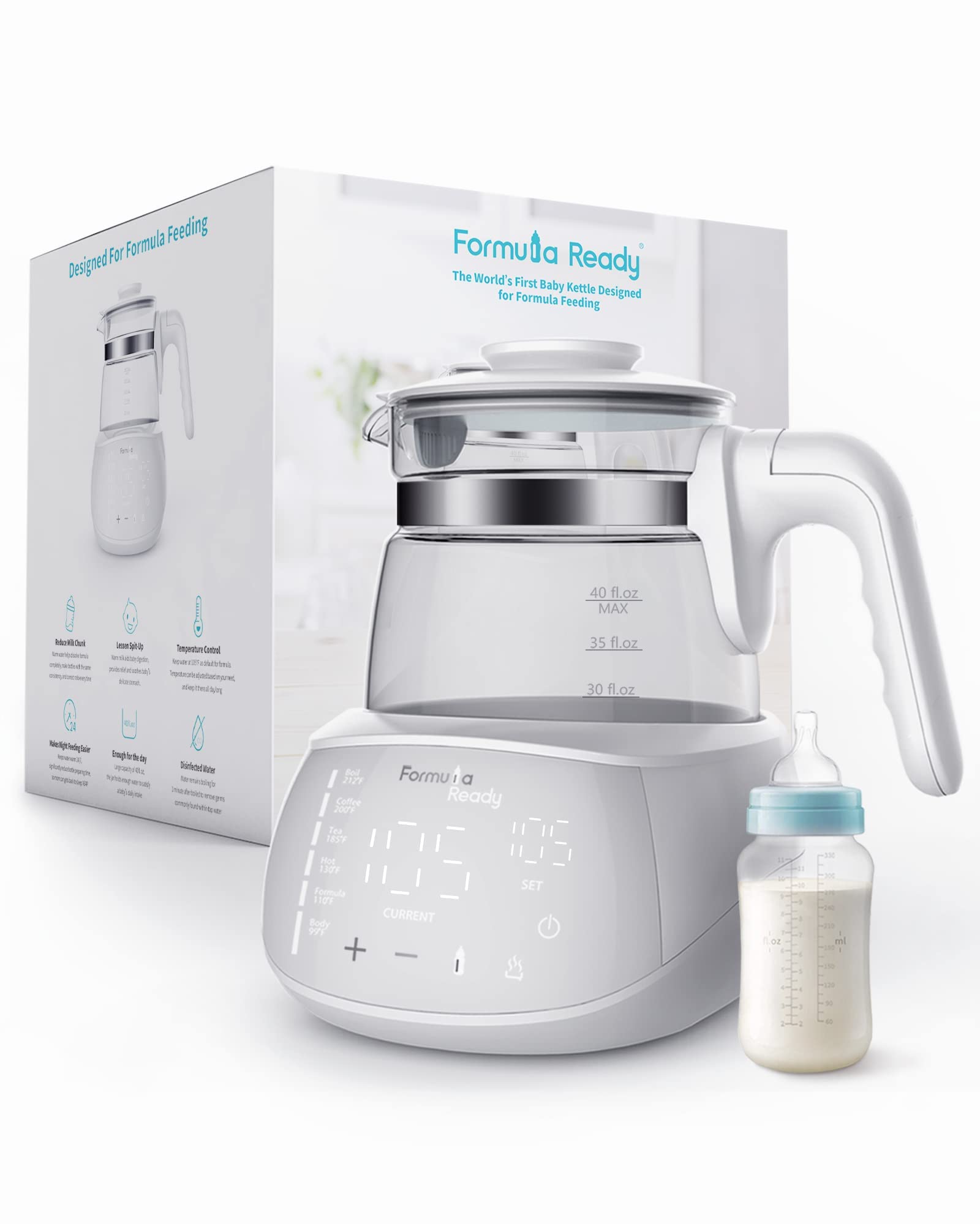 ForWater Kettle- One Button Boil Cool Down and Keep Warm at Perfect Temperature 2