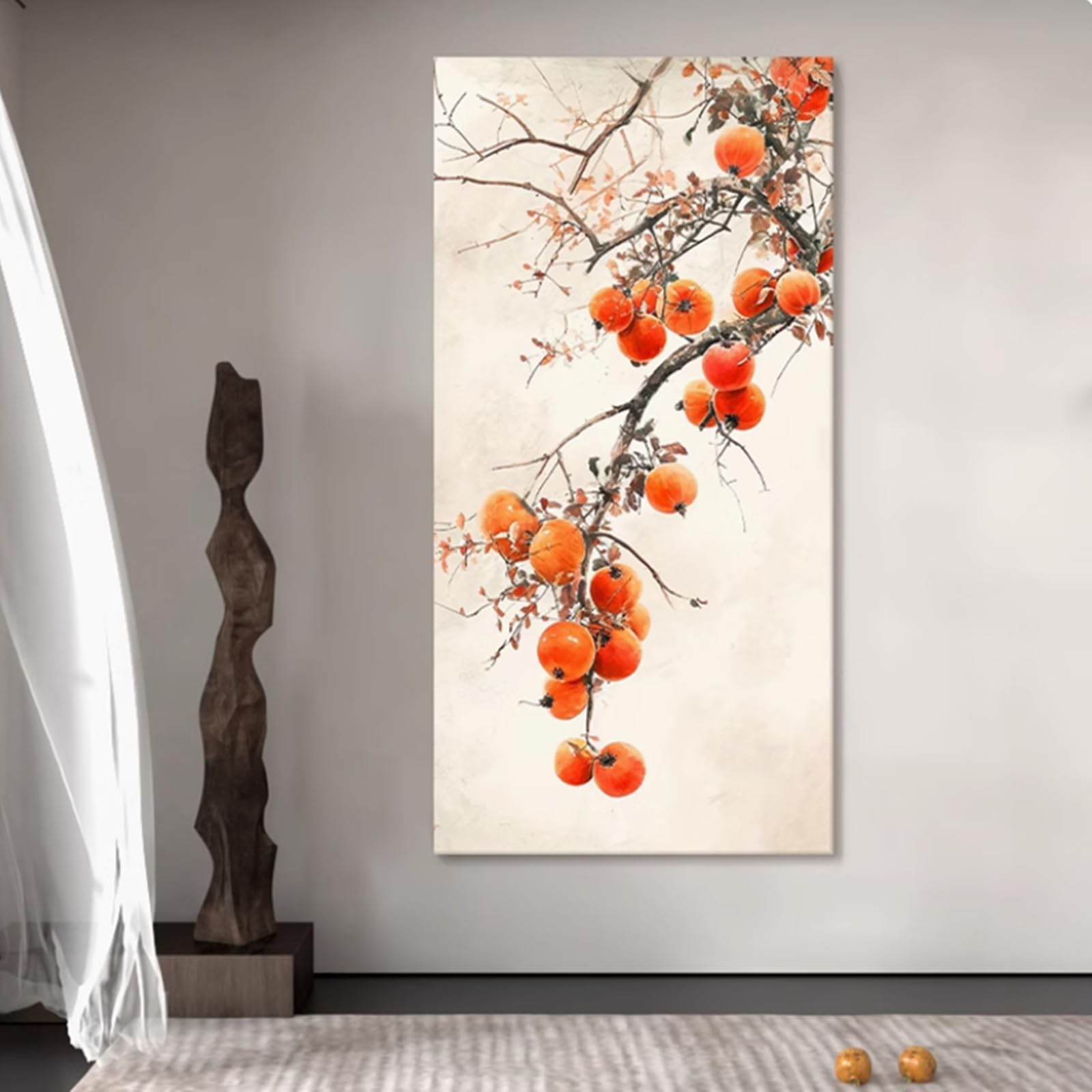 Paintings, Large Red Oil Hand Painting Hand-Painted On Canvas Abstract