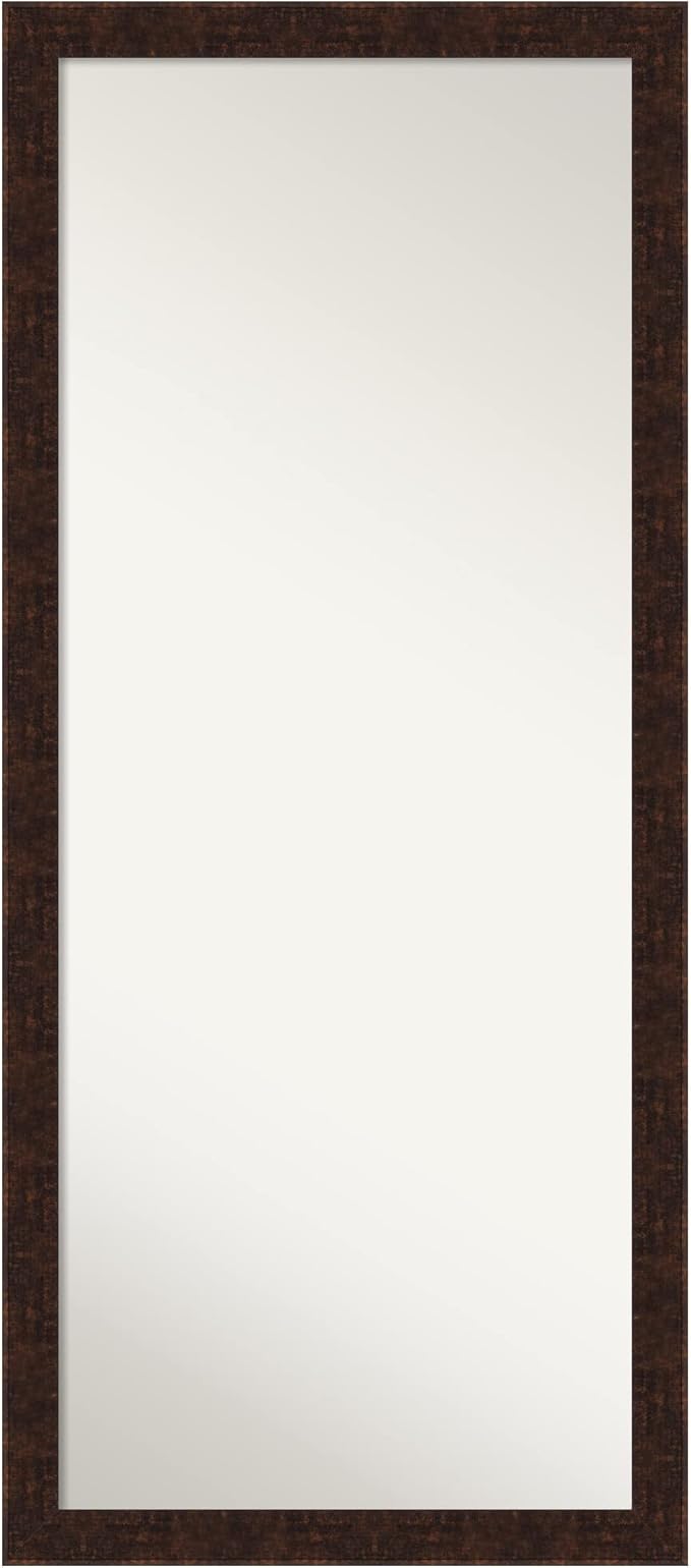 Bronze Full Length Mirror, 66x30 Ridge Bronze Tall Free Standing Body Wall Mirror