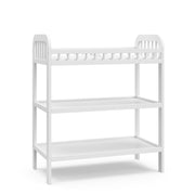 Pasadena Changing Table with Water-Resistant Changing Pad (White)