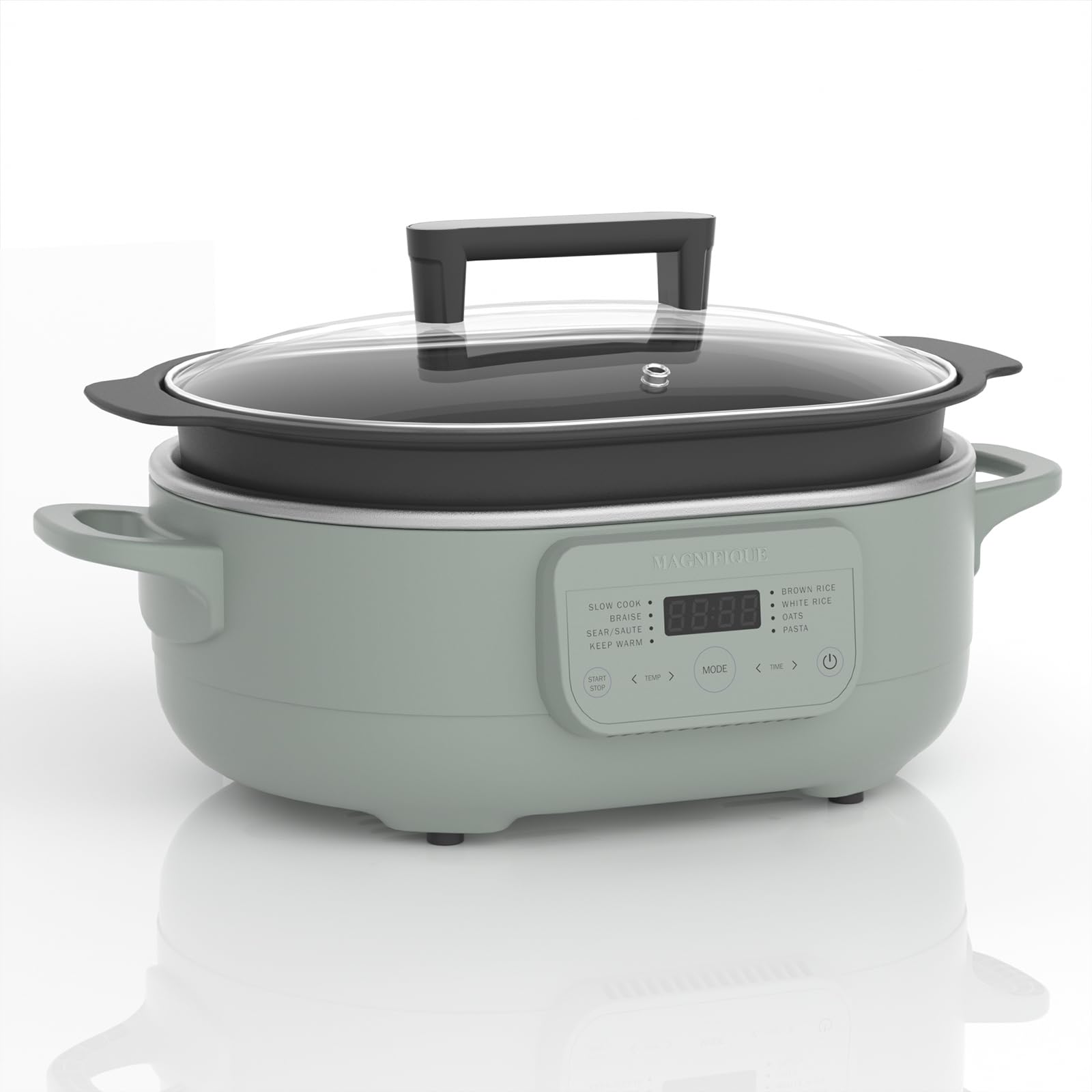 6 Quart Multi-Cooker, with 8-in-1 Casserole Programmable Slow Cooker