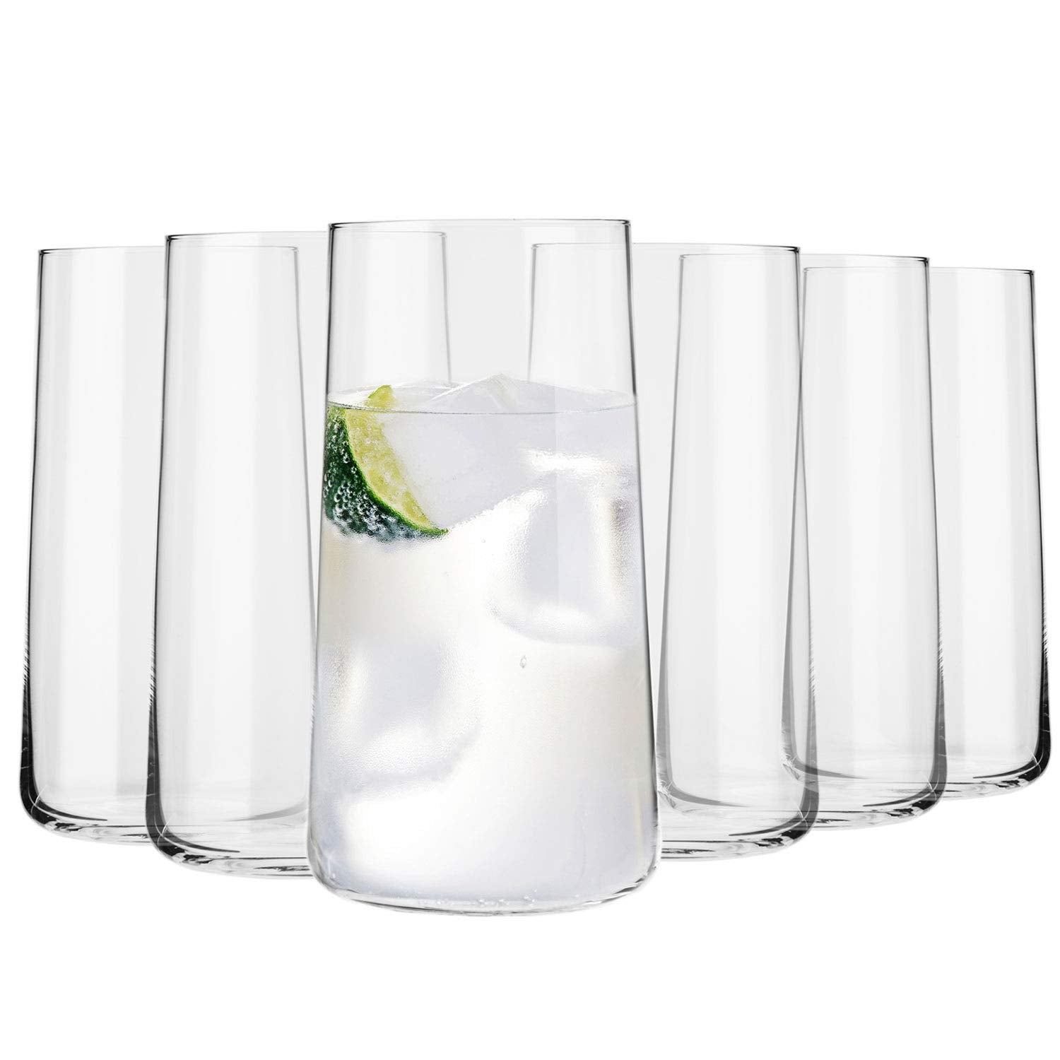 Tall Water Glasses, Set of 6, 18.3 oz, Avant-Garde Collection