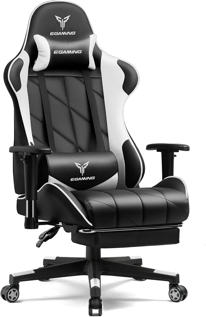 Gaming Chair, Big and Tall Video Game Chair with High Back PU Leather
