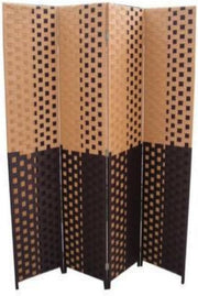 International FW0676UA 4-Panel Screen Room Divider on 2-Inch Leg