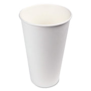 BWKWHT20HCUP 20 oz. Paper Hot Cups - White (12 Cups/Sleeve, 50 Sleeves/Carton)
