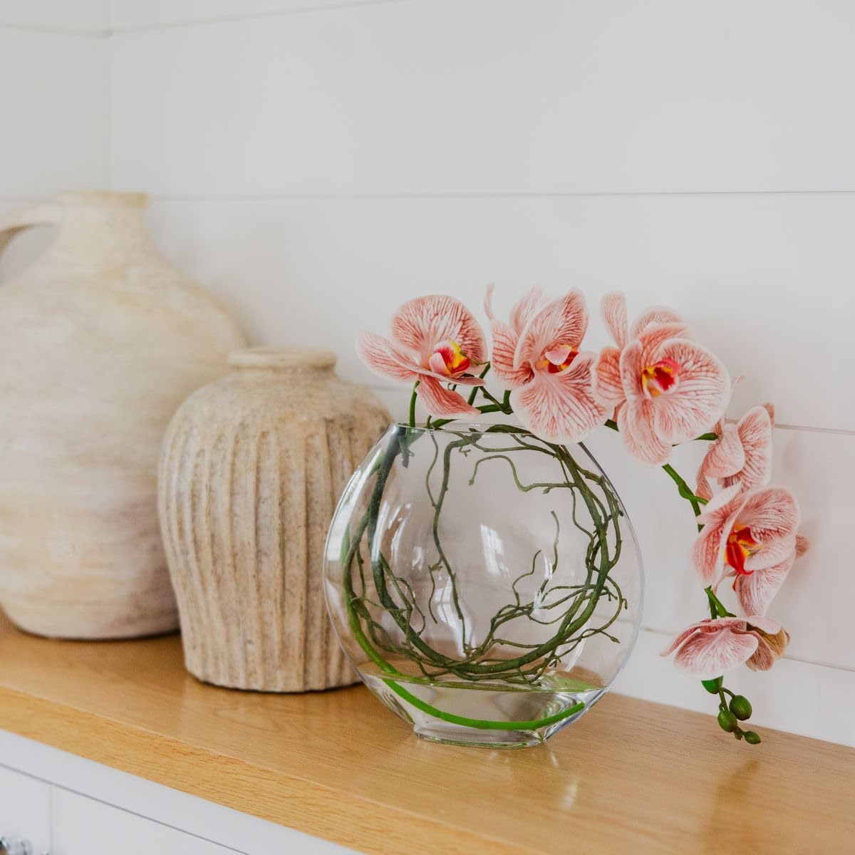 Faux Floral Arrangement, Premium Artificial Indoor Flower Display with Beautiful Blooms