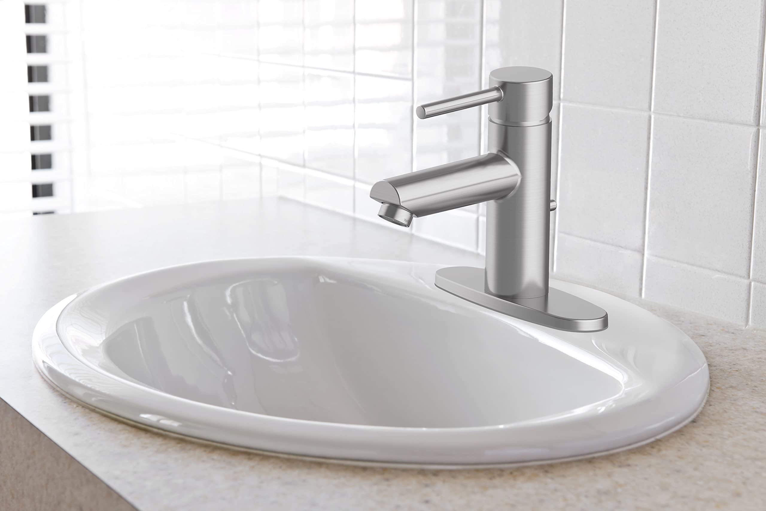 573428 Oval Drop-In Sink 20x17 Single Basin in White