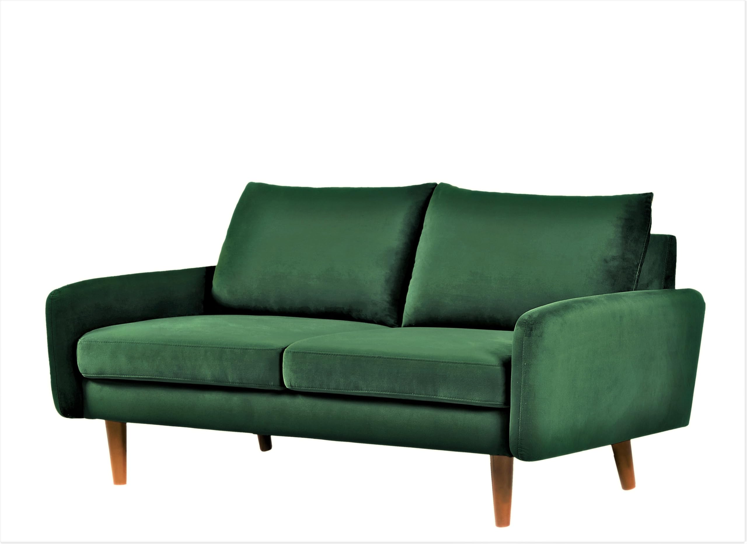 Kent Velvet Loveseat Sofa for Modern Living Rooms and Compact Spaces