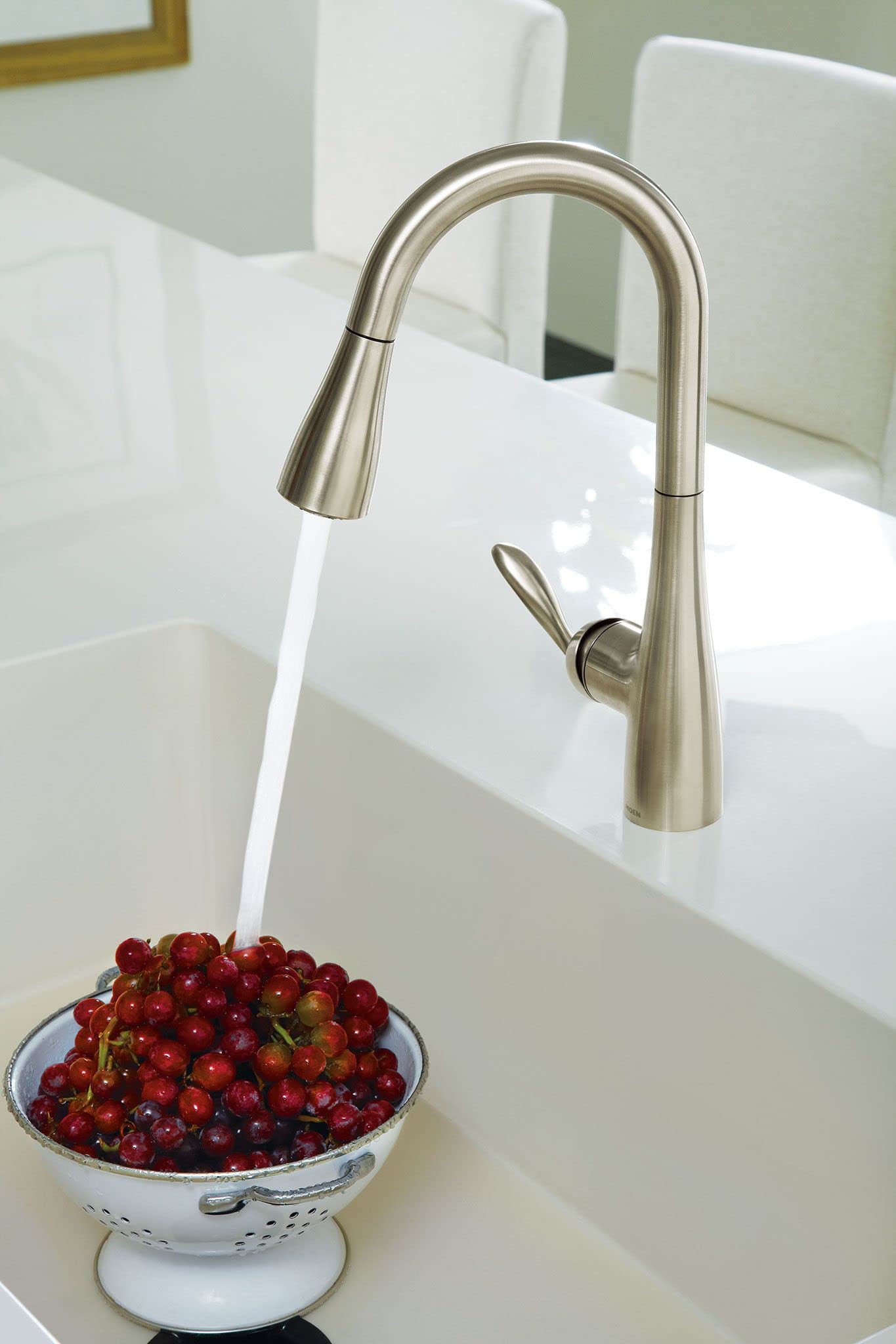 Arbor Chrome One-Handle High Arc Pulldown Single Mount Bar Faucet with Reflex, 5995