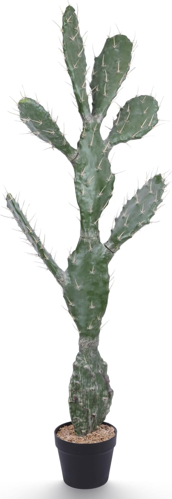 Artificial Cactus Plant 32 Inch Faux Desert Cacti Fake Cactus Potted Plant with Black