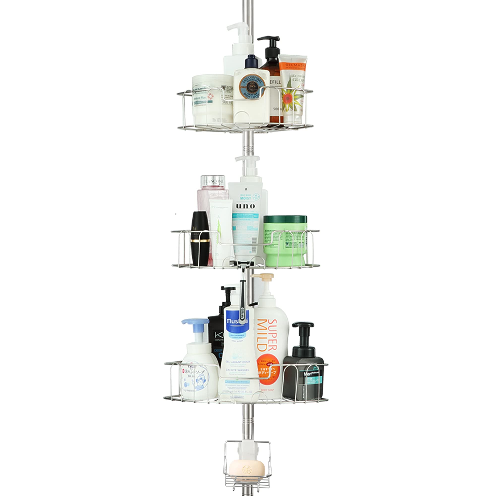 Shower Organizer Corner - Extra Thick Rustproof Bathtub Caddy Shower