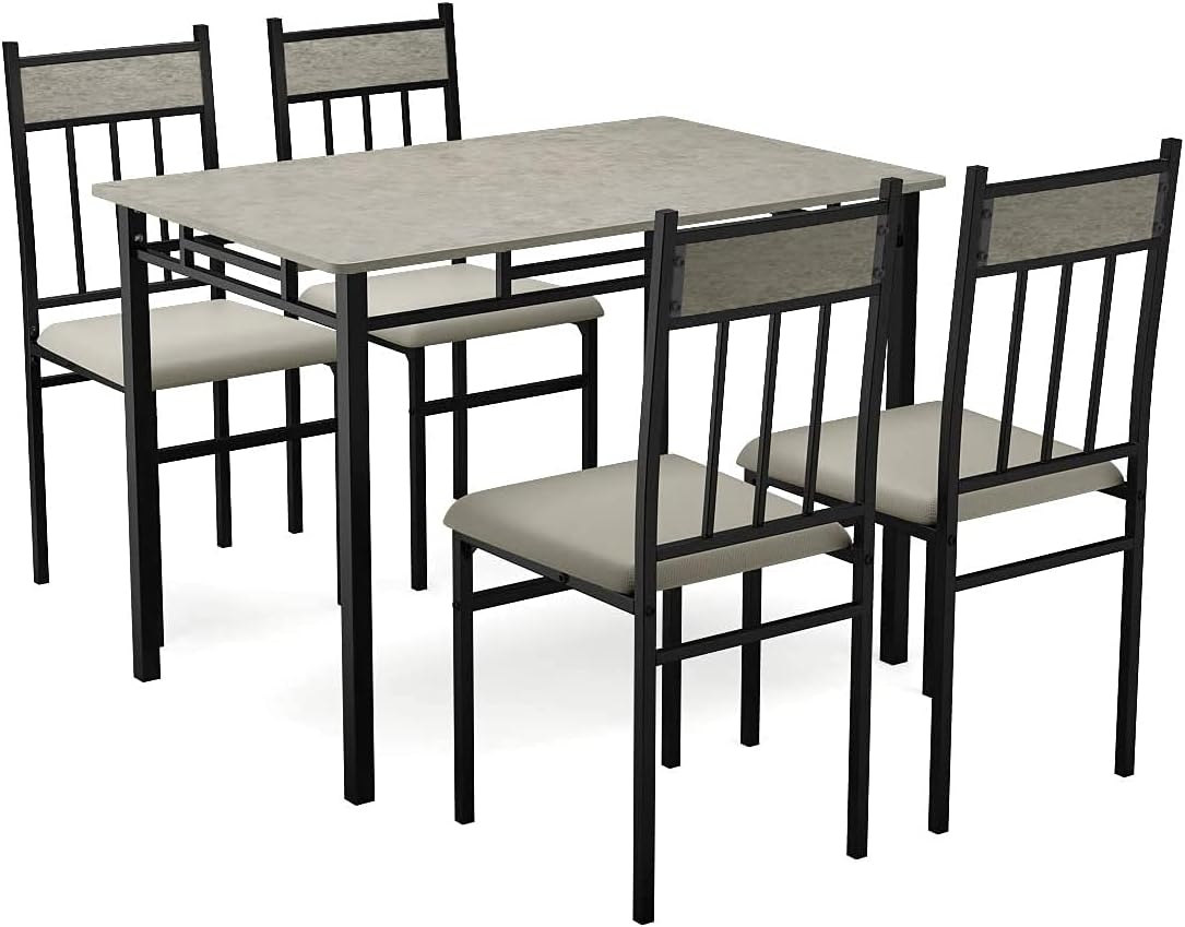 5 Piece Kitchen Dining Table Set