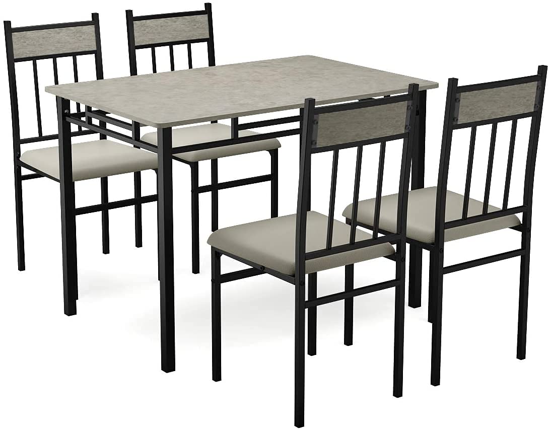 5 Piece Kitchen Dining Table Set