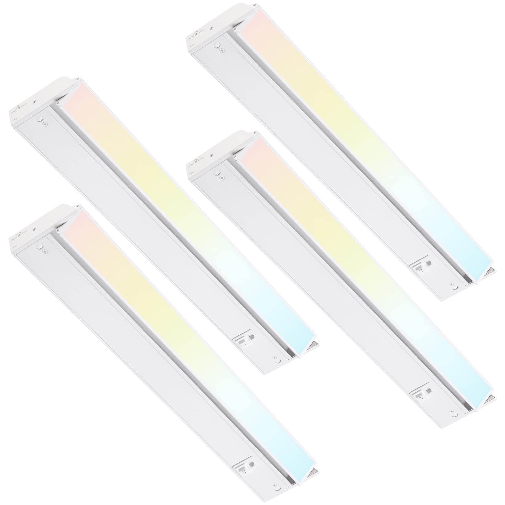 Swivel LED Under Cabinet Lighting 3CCT, 22 Inch 14W 1050LM, Hardwired & Plug-in