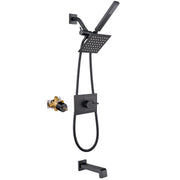 Shower Faucet Set, Shower Heads with Handheld Spray Combo and Tub Spout
