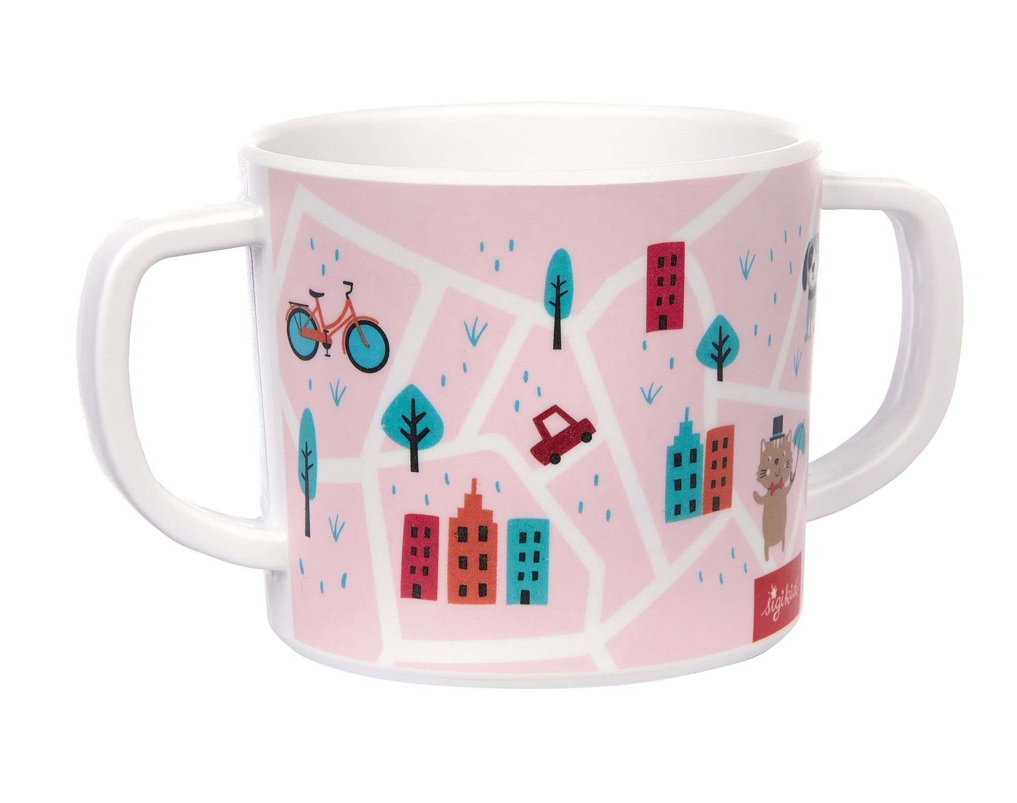 25245 Melamine Set for Girls Pink Dog from 36 Months
