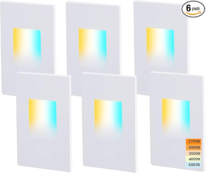 120V Dimmbale 5 Color LED Indoor Outdoor Step Light