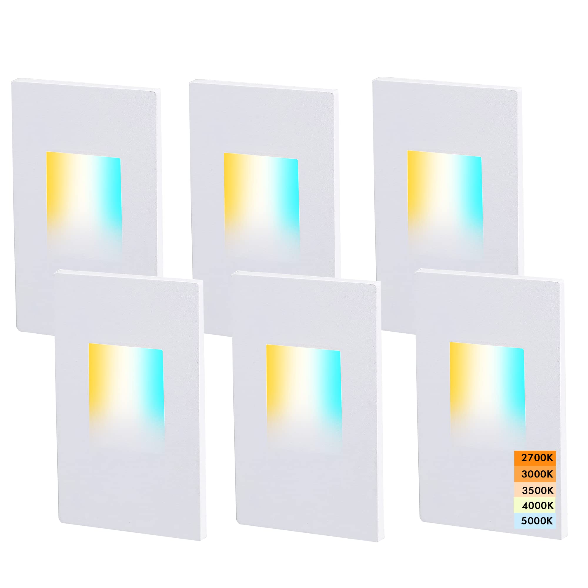 120V Dimmbale 5 Color LED Indoor Outdoor Step Light