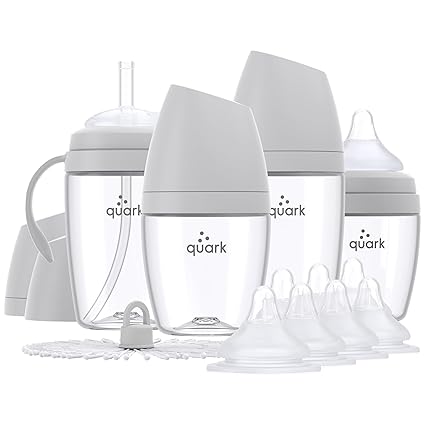 Bottle Feeding Bundle by Quark - Baby Bottle Set with Baby Bottles for Breastfed