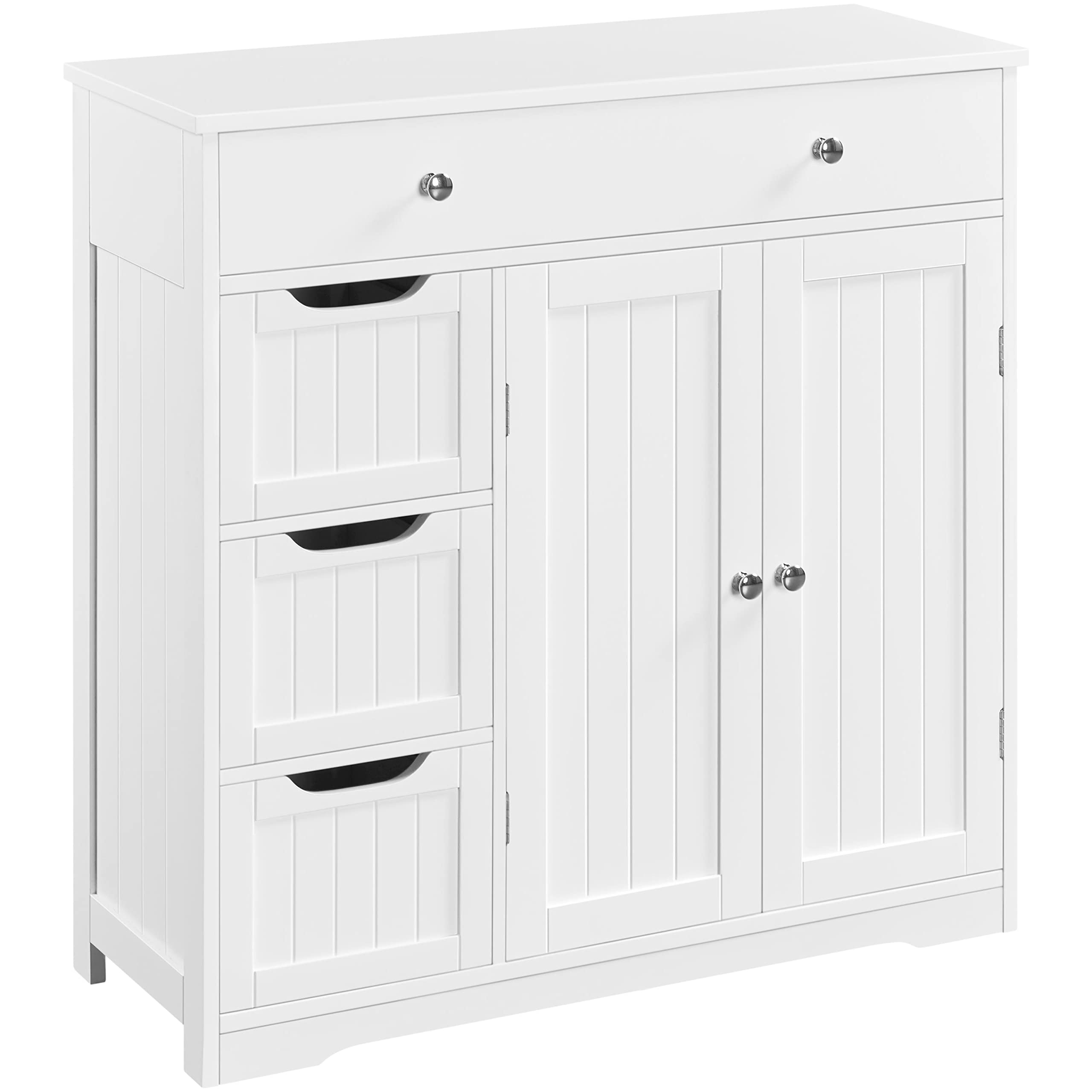 Bathroom Floor Cabinet, Large Storage Space Wooden Organizer with 1 Big Drawer