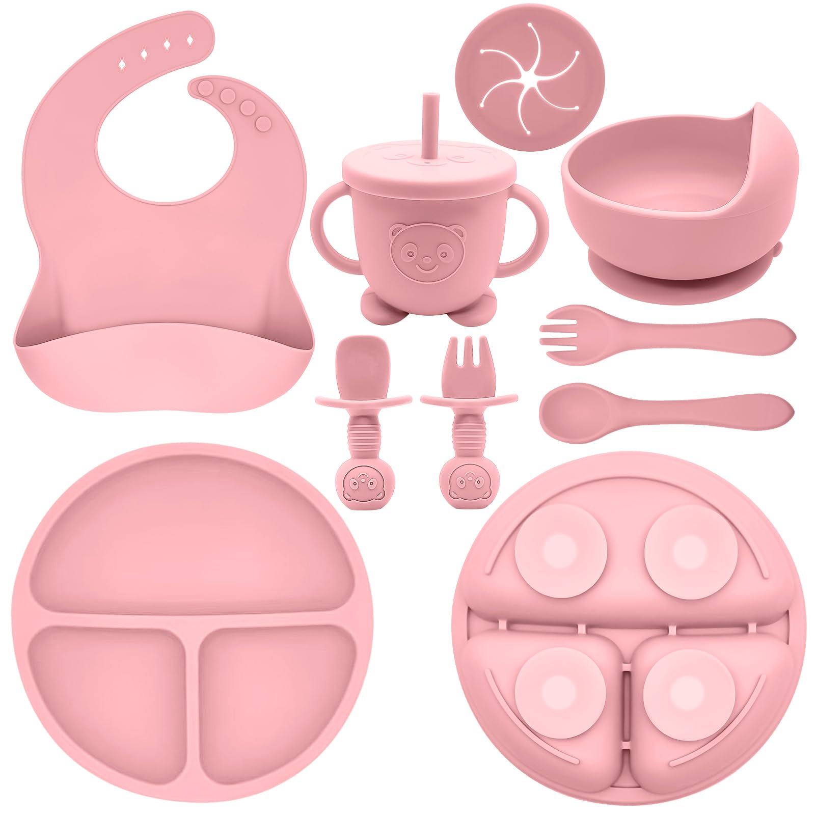 Silicone Baby Feeding Set | Baby Led Weaning Supplies Includes Suction Bowls