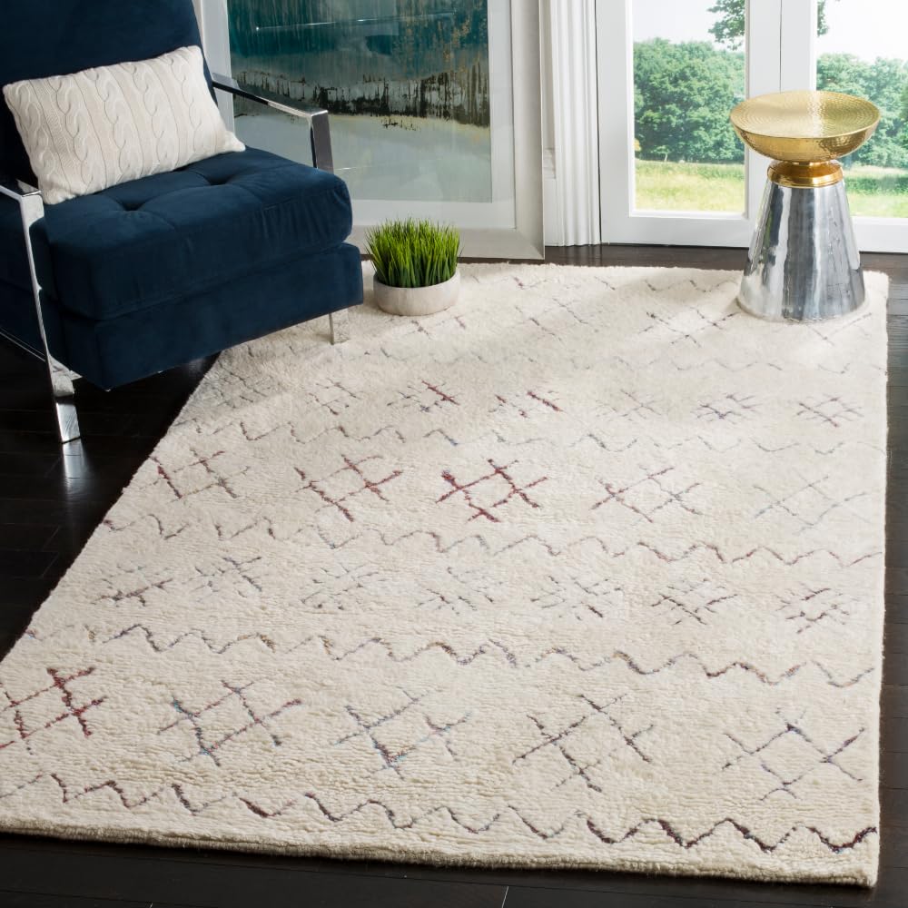 Casablanca Collection Accent Rug - 4' x 6', Ivory & Multi