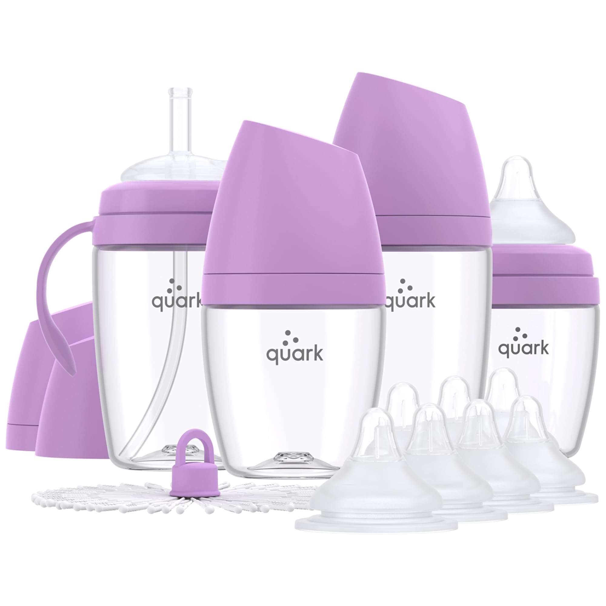 Bottle Feeding Bundle by Quark - Baby Bottle Set with Baby Bottles for Breastfed