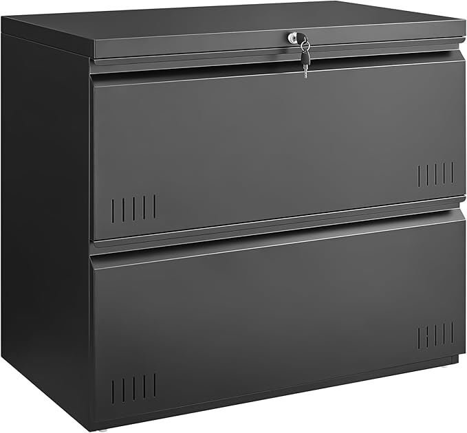 Home Office, Lockable 3 Drawer Filing Cabinet with Wheels