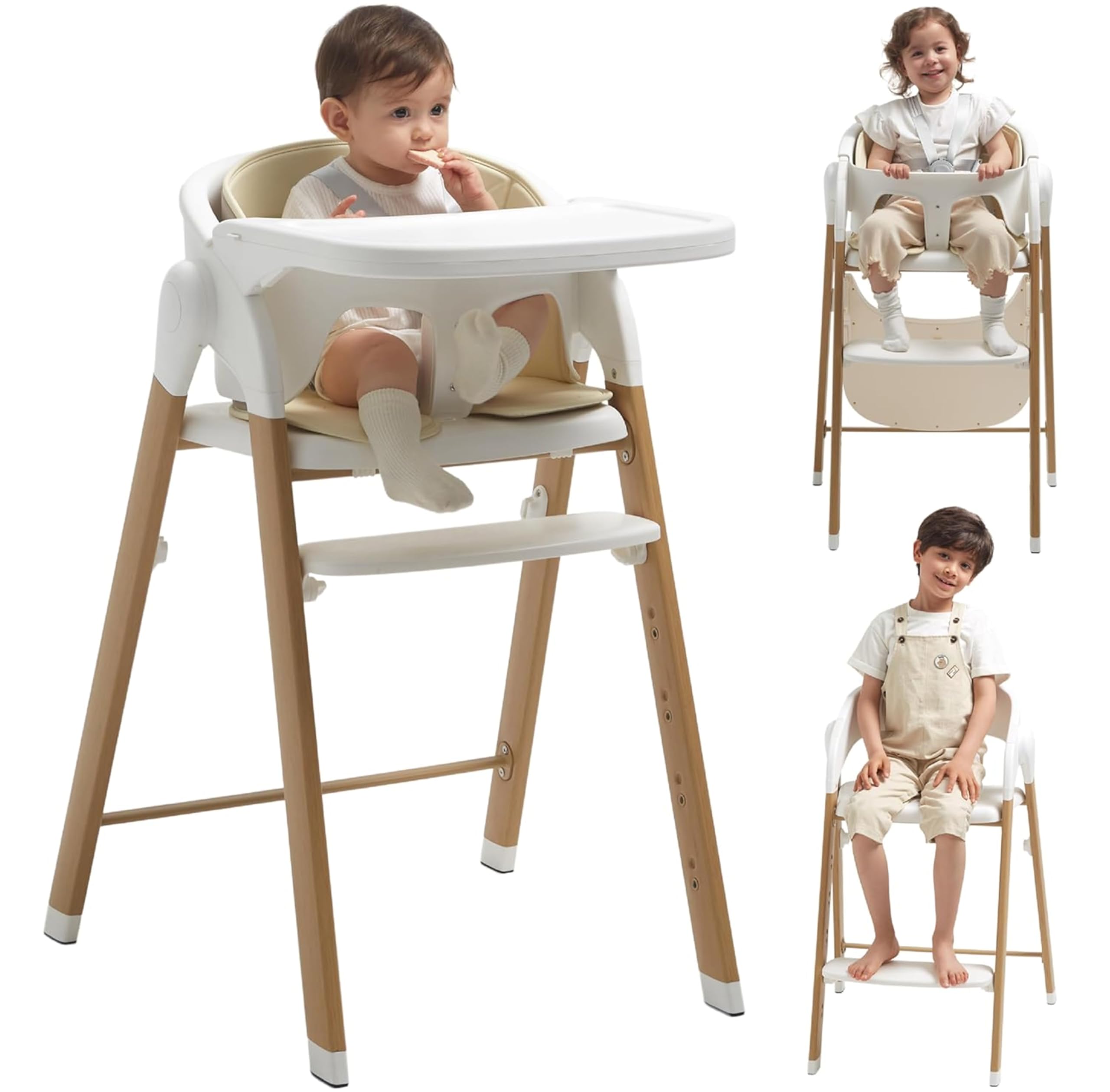 Chair for Babies and Toddlers Adjustable Foldable Convertible 5 Point Harness