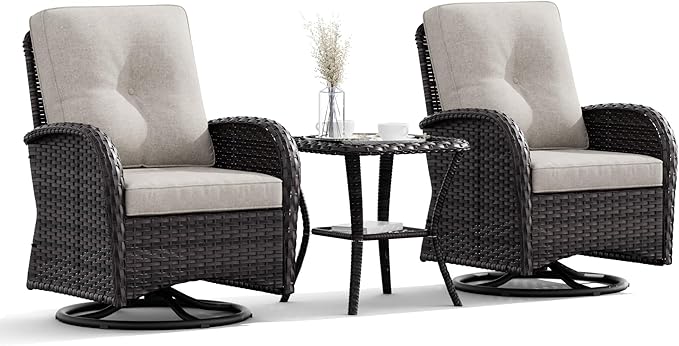 Patio Swivel Rocker Wicker Chairs - Outdoor Swivel Rocking Chairs