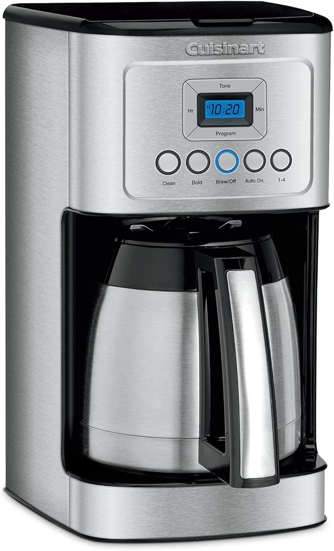 12-Cup Coffee Maker with Thermal Coffee Carafe, Stainless Steel