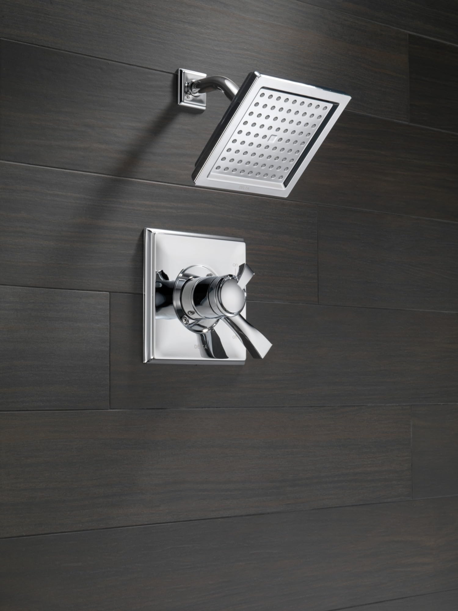 Delta Faucet Dryden 17 Series Dual-Function Shower Trim Kit with Single-Spray Touch-Clean Shower Head, Polished Nickel T17251-PN (Valve Not Included)