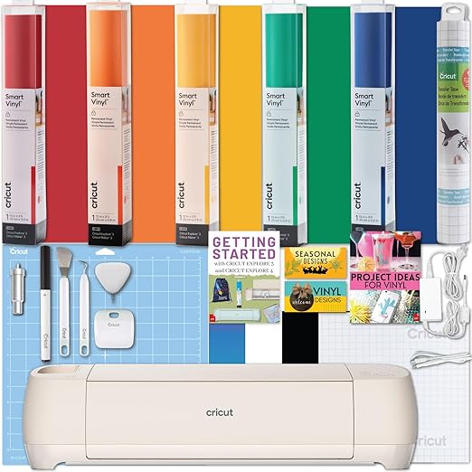 Joy Machine with Smart Vinyl, Transfer Tape and Weeding Tool Bundle