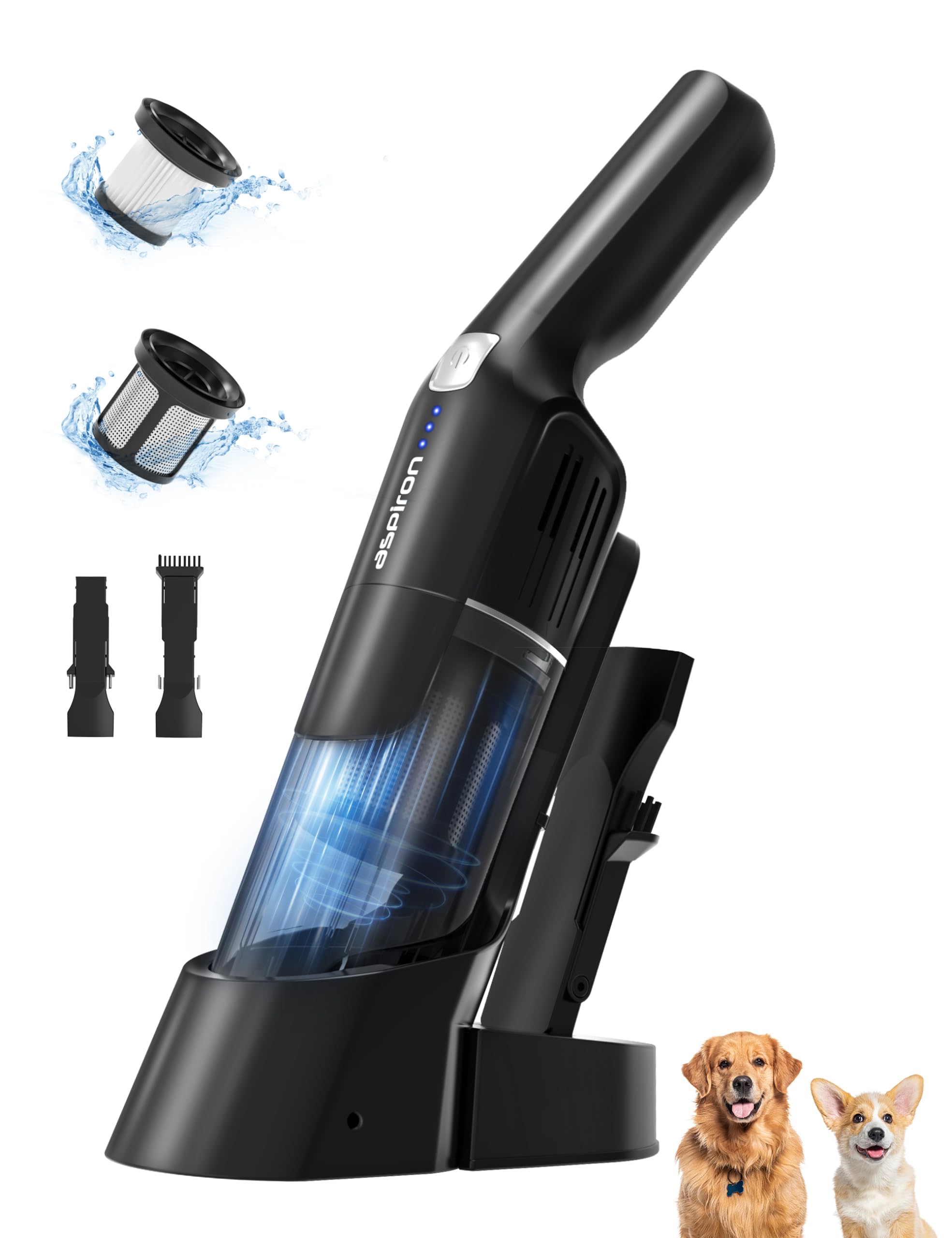 Handheld Vacuum, 15KPA Powerful Car Vacuum, Rechargeable