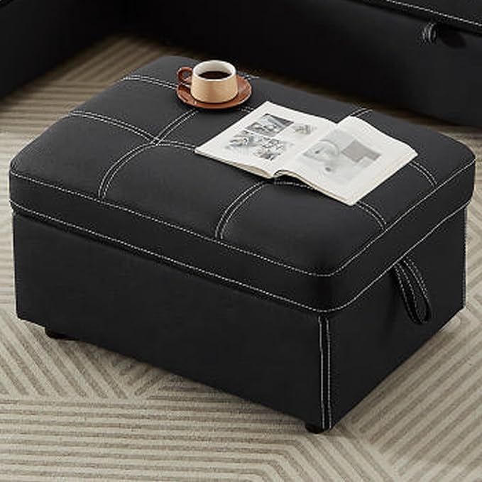 90 inch Ultra-fine Fiber Segmented Sleeper Sofa with Pull-Out Bed,Living Room