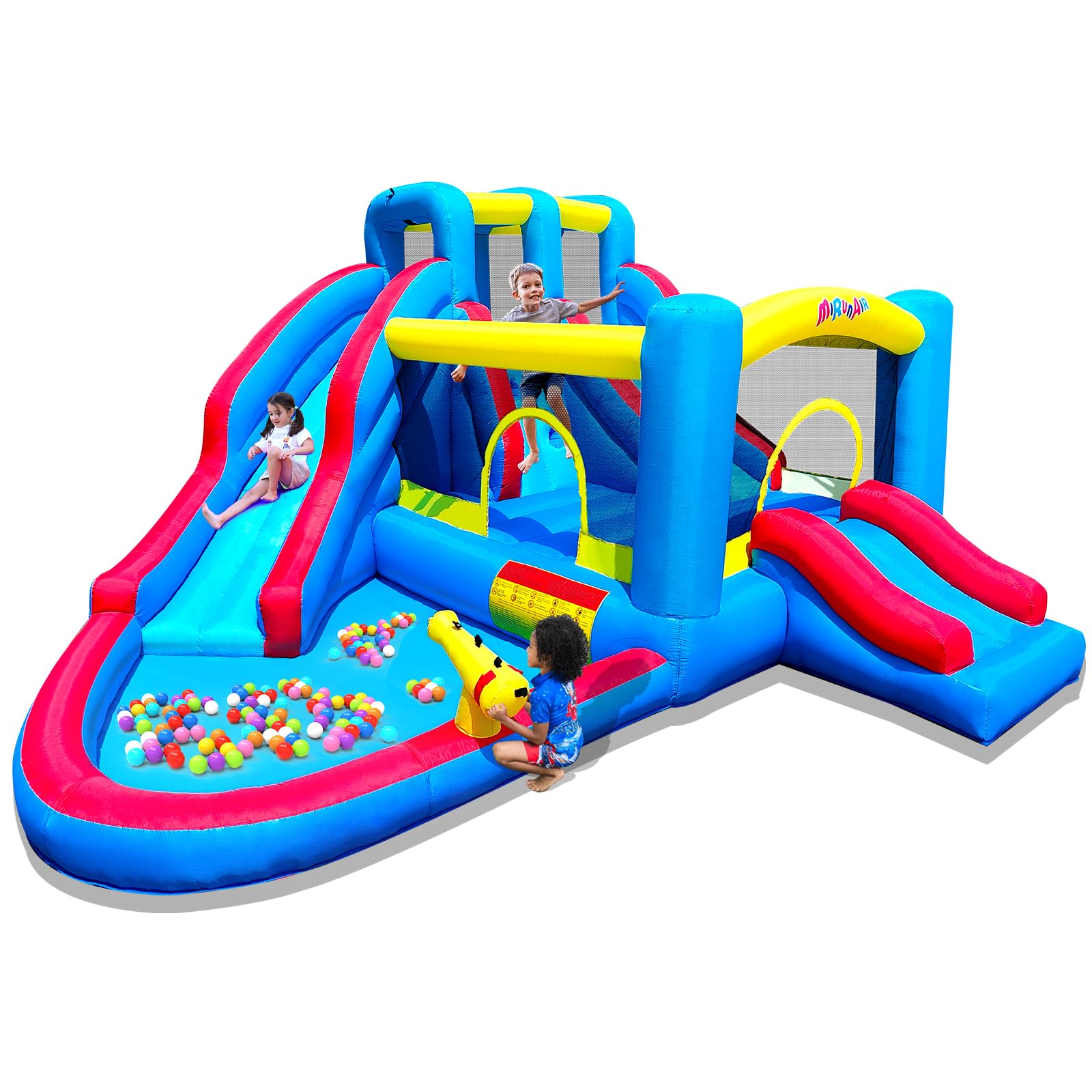 Inflatable Bounce House, Blow Up Bouncy House Include Slide, Outdoor Backyard