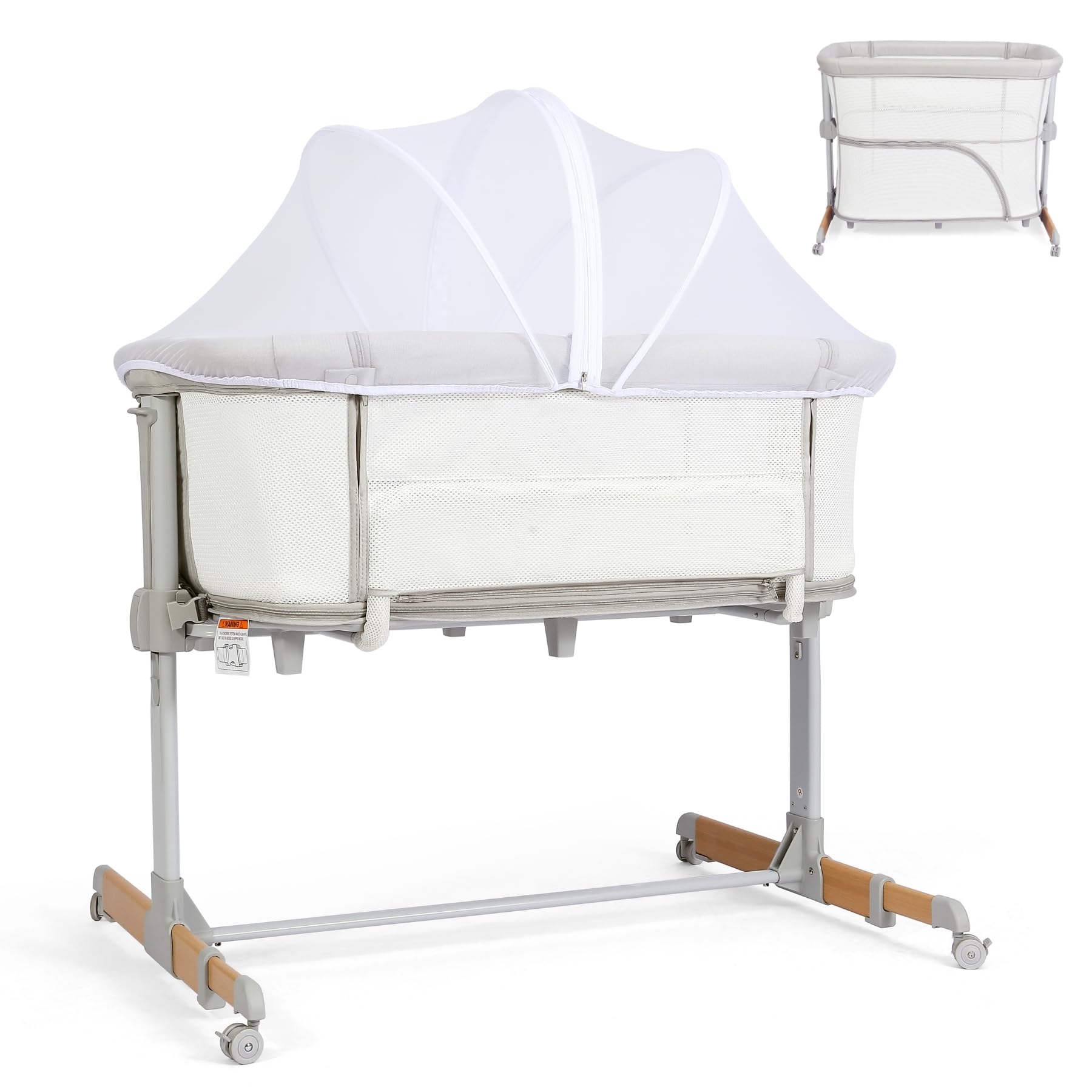Baby Bassinet Bedside Sleeper Playpen 3 in 1