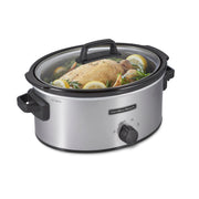 6-Quart Slow Cooker with 3 Cooking Settings, Dishwasher-Safe Stoneware