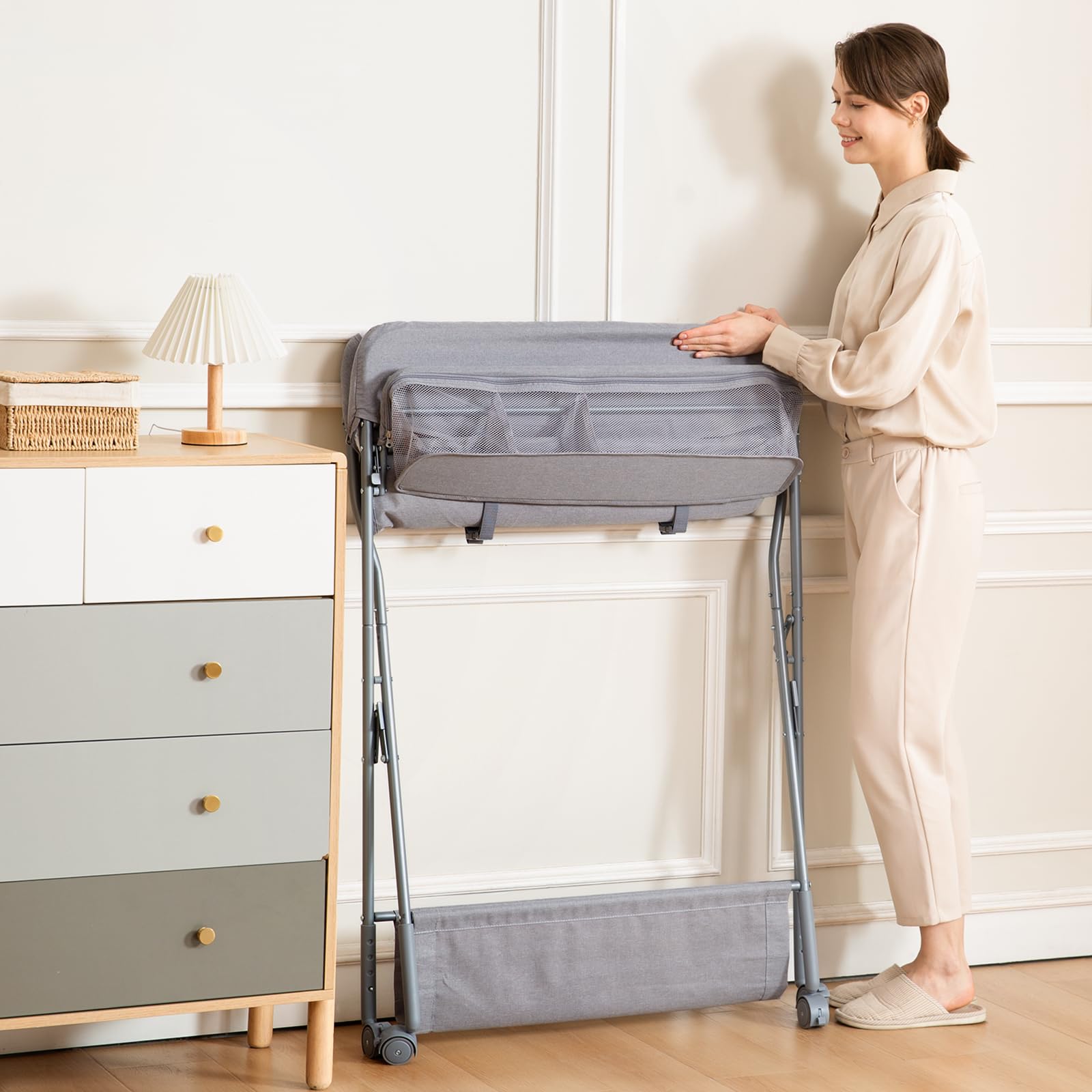 Baby Changing Table with Wheels