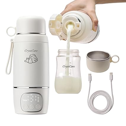 Portable Bottle Warmer for Travel - Fast Heating Breast Milk & Formula