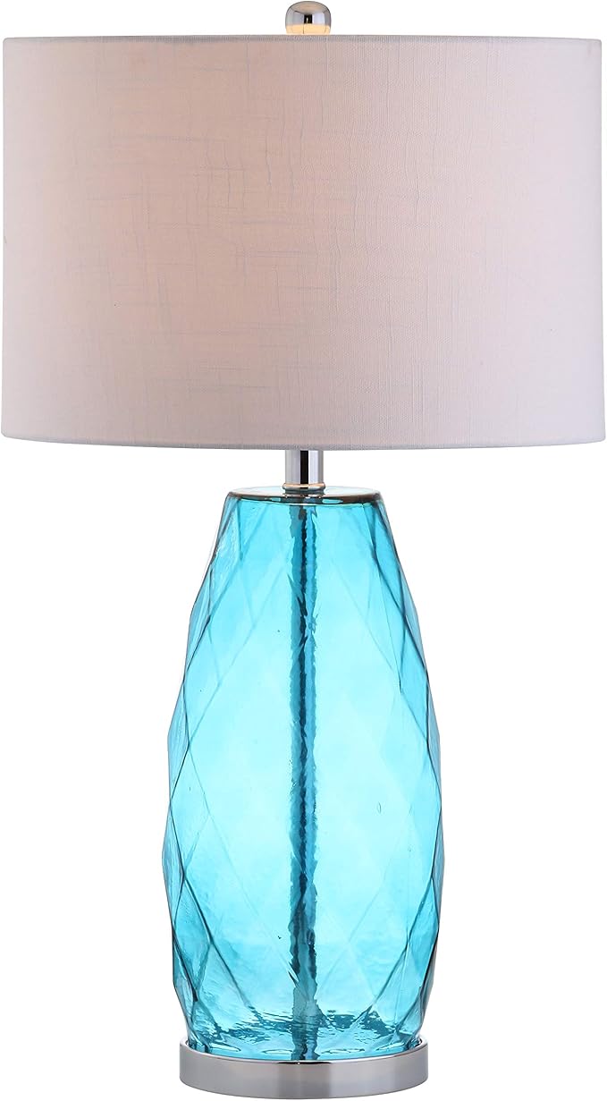 4009A Juliette 26.5" Glass/Metal LED Table Lamp Contemporary Transitional