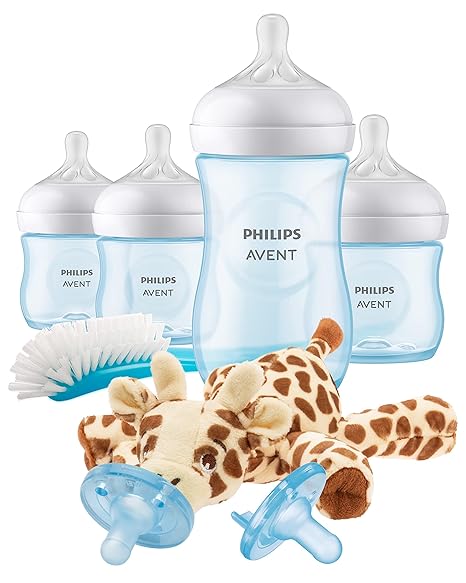 Anti-Colic Baby Bottle with AirFree Vent Essentials Gift Set, SCD308/02, White