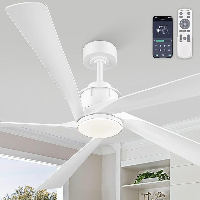 64 Inch Ceiling Fans with Lights and Remote,Smart Ceiling Fan with APP Control